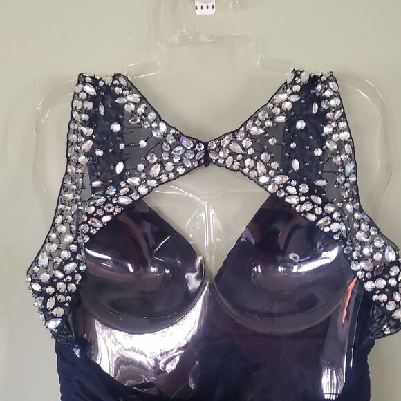 Bsmart Junior Formal Dress  Size 9  Blue Short Homecoming/Prom Dress - Picture 4 of 7